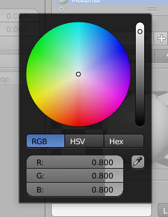 Blender's color wheel