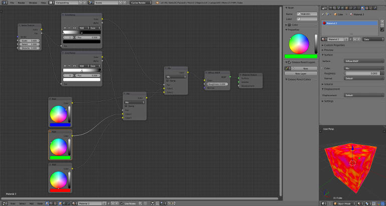 Colors moved into separate color input nodes