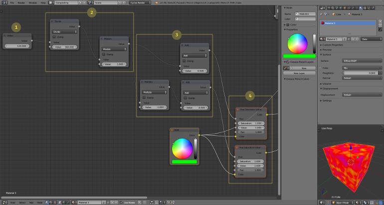 Colors moved into separate color input nodes